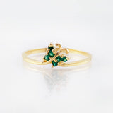 Anillo Mariposa 1.5gr / T7 1/2 / Oro Amarillo 18K *