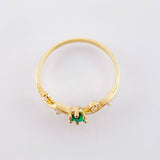 Anillo Hoja Hiedra 1.2gr / T6 / Oro Amarillo 18K *