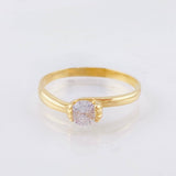 Anillo Solitario 1.75gr / T8 / Oro Amarillo 18K *