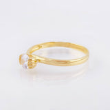 Anillo Solitario 1.75gr / T8 / Oro Amarillo 18K *