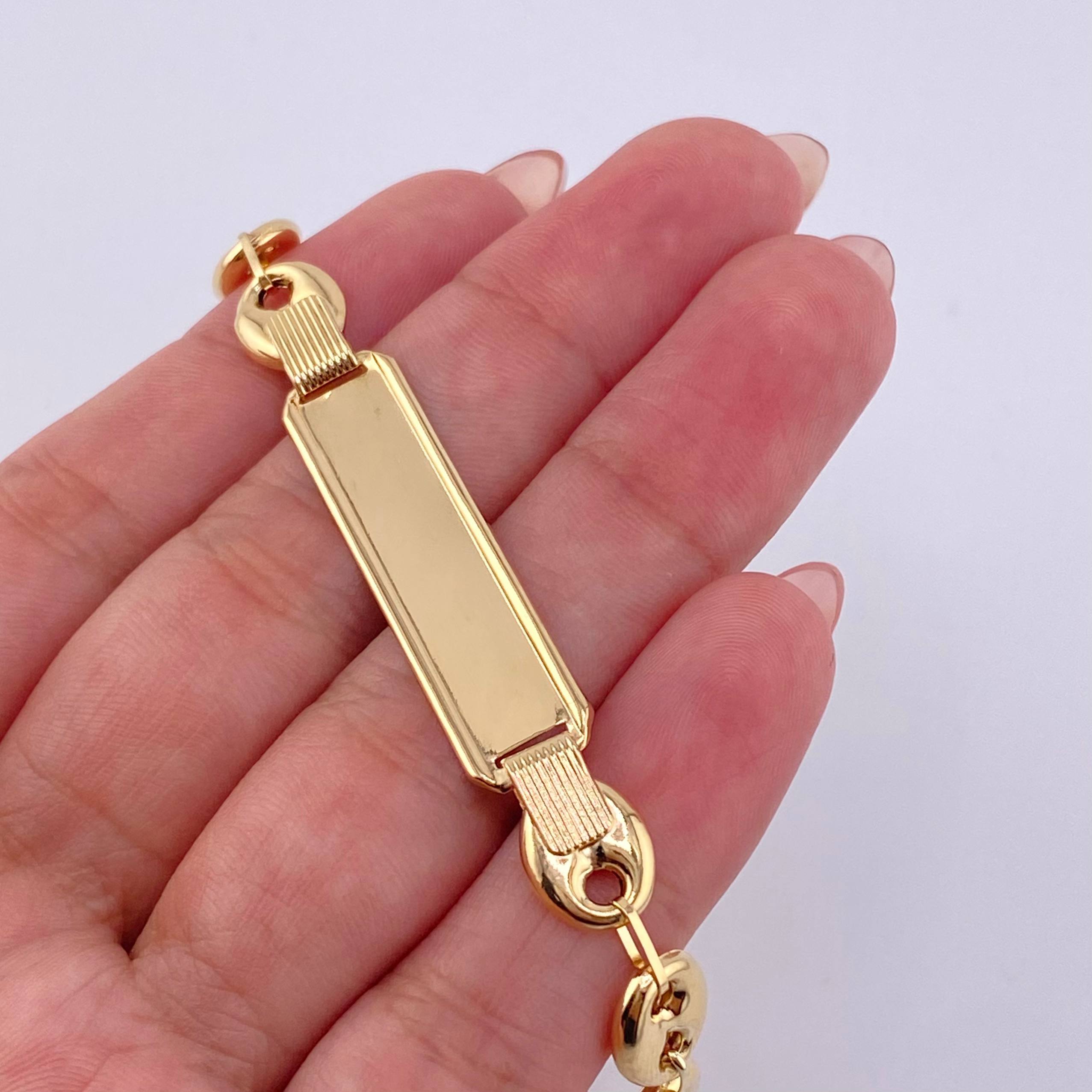 Pulso GC Placa Robusta 6.2gr / 8 in / 8mm Oro Amarillo 18K
