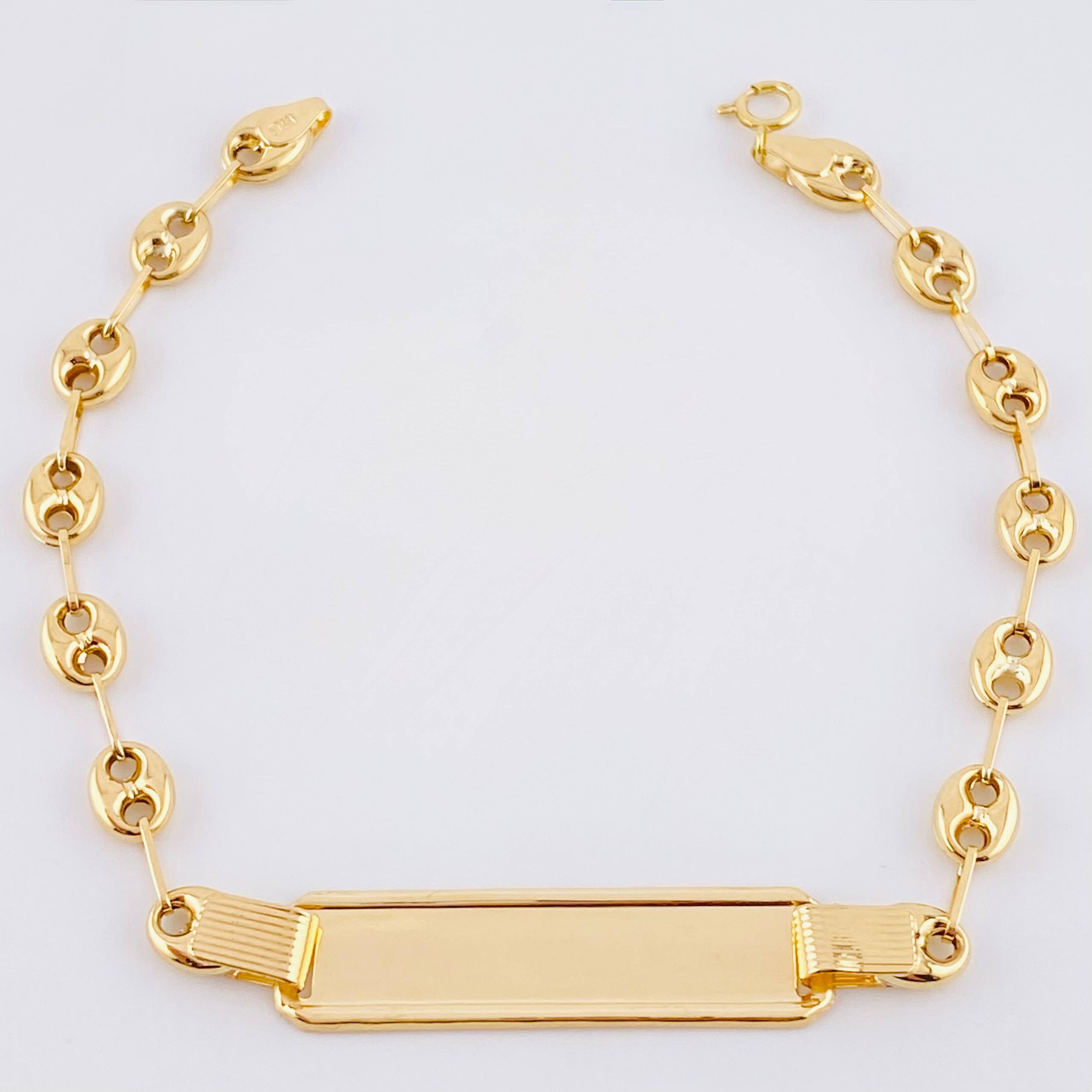 Pulso GC Placa Robusta 3.95gr / 7 1/2 in / 5.5mm Oro Amarillo 18K
