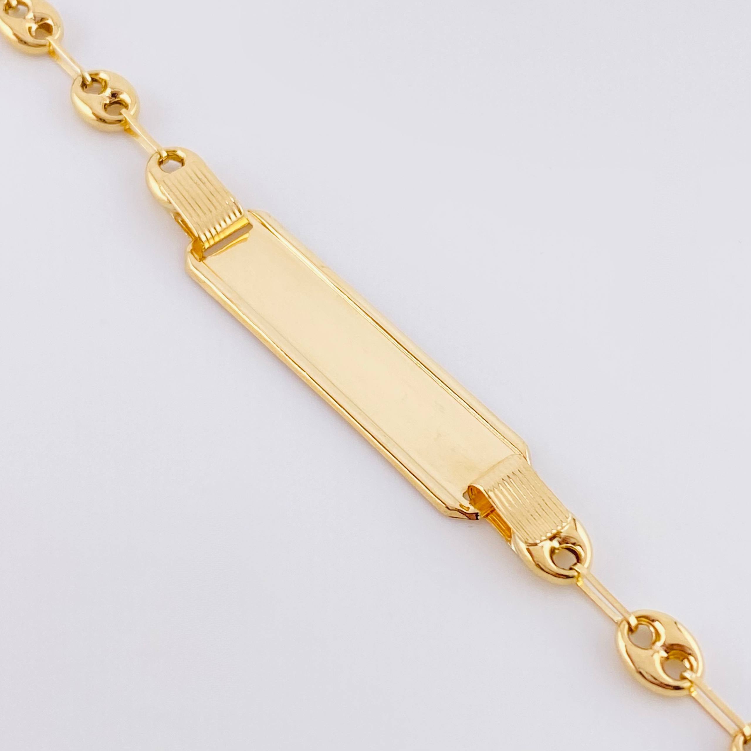 Pulso GC Placa Robusta 3.95gr / 7 1/2 in / 5.5mm Oro Amarillo 18K