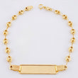 GC Robust Plate Bracelet 4.1gr / 8 1/2 in / 4.8mm Yellow Gold 18K ©