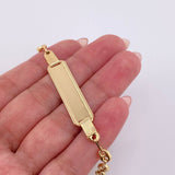 GC Robust Plate Bracelet 4.1gr / 8 1/2 in / 4.8mm Yellow Gold 18K ©