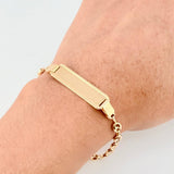 GC Robust Plate Bracelet 4.1gr / 8 1/2 in / 4.8mm Yellow Gold 18K ©