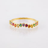 Anillo Ola Carril 1.3gr / T6 3/4 / Oro Amarillo 18K ©