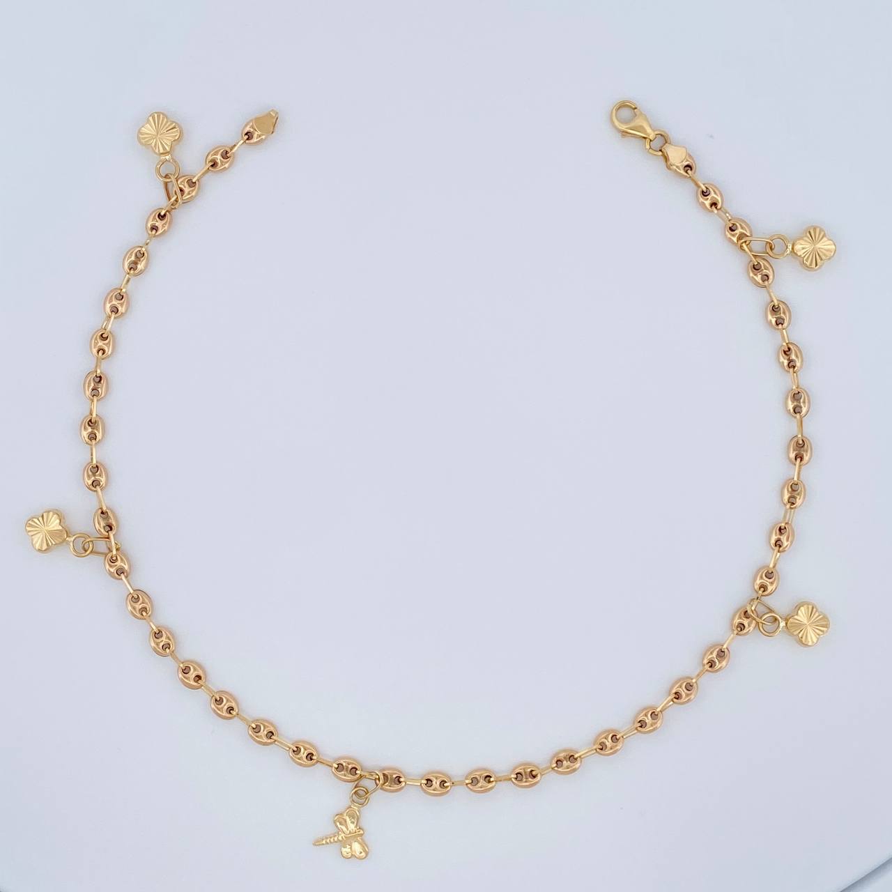 Anklet GC 4.05gr / 10 in / 3.02mm Yellow Gold 18K $