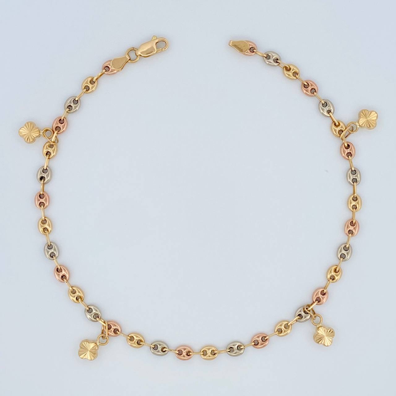 Tobillera GC 5.1gr / 10 1/4 in / 3.79mm Tres Oros 18K $