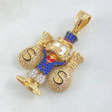 Pendant Money Bags 10gr / 1.5in / 18K Gold