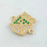 Charm Atlético Nacional 3.4gr / 1.8cm / 18K Gold