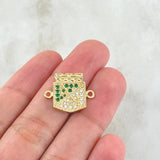 Charm Atlético Nacional 3.4gr / 1.8cm / 18K Gold