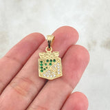 Pendant Atlético Nacional 3.7gr / 2.5cm (1.0in) / 18K Gold