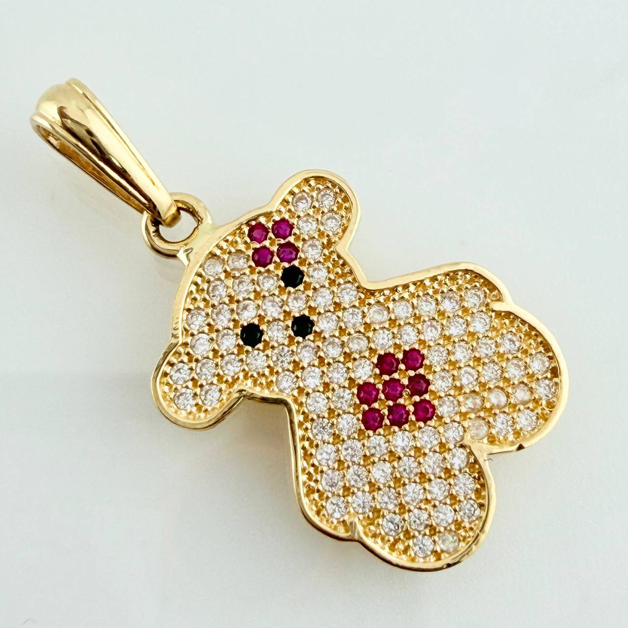 Dije Oso 2.3gr / 1 1/4 in / Oro Amarillo 18K %