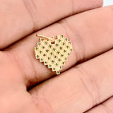 Heart Grid Pendant 2.05gr / 3/4 in / Yellow Gold 18K %