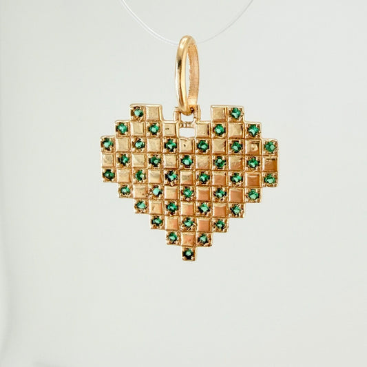 Dije Cudricula Corazon 2.05gr / 3/4 in / Oro Amarillo 18K %