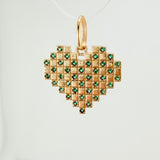Heart Grid Pendant 2.05gr / 3/4 in / Yellow Gold 18K %