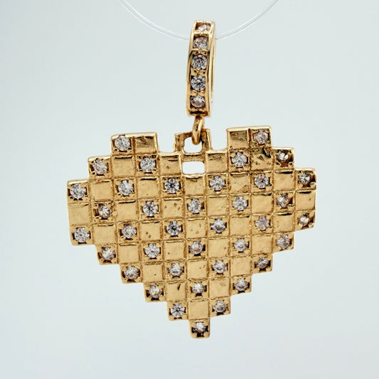 Dije Cudricula Corazon 2.35gr / 3/4 in / Oro Amarillo 18K %
