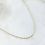 Mirror Flower Chain 0.75gr / 50cm / +3 18K Gold ©