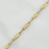 Rustic Link Bracelet 3.8 g / 8 1/4 in / 1.3 mm 18K Yellow Gold