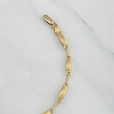 Rustic Link Bracelet 3.8 g / 8 1/4 in / 1.3 mm 18K Yellow Gold