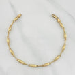 Rustic Link Bracelet 3.8 g / 8 1/4 in / 1.3 mm 18K Yellow Gold