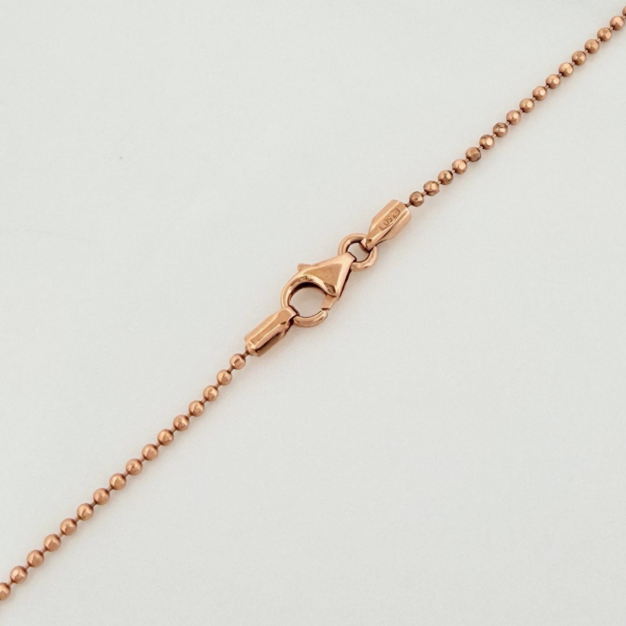 Cadena Militar 3.75g / 23 1/2 in / 0.9mm Oro Rosa 18K