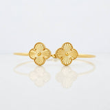 Pulso Aro Trebol 7.2g / 6 3/4 in / 2mm Oro Amarillo 18K