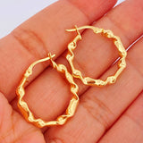 Candongas Kurumi 2.45gr / 3/4 in / Oro Amarillo 18K &