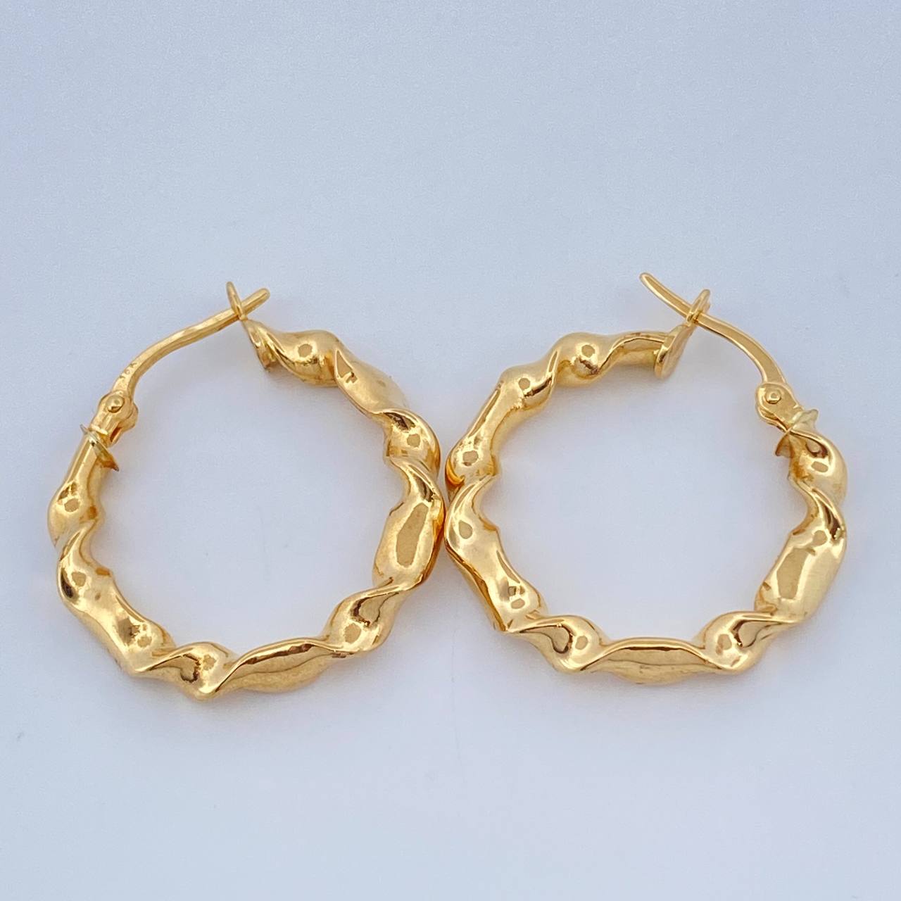 Candongas Kurumi 2.45gr / 3/4 in / Oro Amarillo 18K &