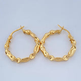 Candongas Kurumi 2.45gr / 3/4 in / Oro Amarillo 18K &