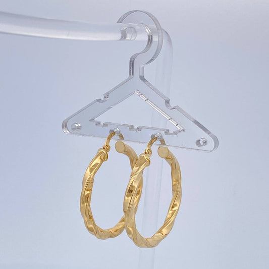 Mai Hoop Earrings 3.65gr / 1 1/4 in / 18K Gold