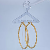 Kris Hoop Earrings 3.7gr / 2in / 18K Gold