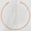 Anklet Military Half Moon 5g / 10 1/4 in / 2.4mm Rose Gold 18K