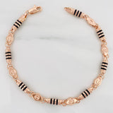 Rustic Barrel Bracelet 6.85g / 8 3/4 in / 6.09mm 18K Rose Gold