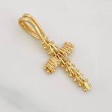 Dije Cruz 1.2g / 3/4 in Oro Amarillo 18K