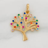 Dije Arbol 1.8g / 3/4 in Oro Amarillo 18K