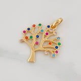 Dije Arbol 1.8g / 3/4 in Oro Amarillo 18K