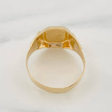 Anillo Sello Corona 3.95g / T10 3/4 Oro Amarillo 18K