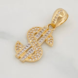Dije Signo Peso 3.2g / 1 1/4 in Oro Amarillo 18K