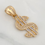 Dije Signo Peso 3.2g / 1 1/4 in Oro Amarillo 18K