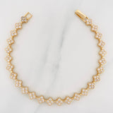 Pulso Flores 13.2g / 7 1/2 in / 6.1mm Oro Amarillo 18K
