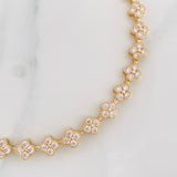Pulso Flores 13.2g / 7 1/2 in / 6.1mm Oro Amarillo 18K