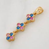 Dije Flores 1.6g / 1 1/4 in Oro Amarillo 18K