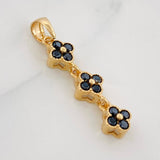 Pendant Flowers 1.55g / 1 1/4 in 18K Yellow Gold