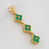 Dije Flores 1.6g / 1 1/4 in Oro Amarillo 18K