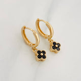 Candongas Flores 2.1g / 3/4 in Oro Amarillo 18K