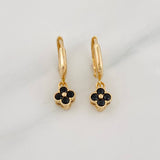 Candongas Flores 2.1g / 3/4 in Oro Amarillo 18K
