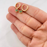 Candongas Flores 2.1g / 3/4 in Oro Amarillo 18K