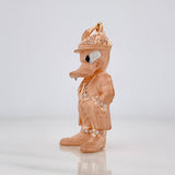Dije Pato Serio 9.1g / 1 3/4 in Dos Oros Blanco Rosa 18K